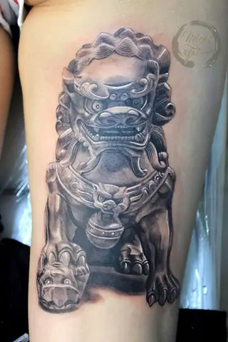 Hình Xăm Kì Lân Arm Foo
