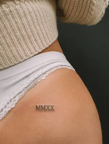 Hình Xăm Chữ Số La Mã Chiến Lợi Phẩm
