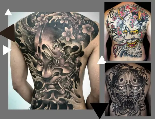 Hình Xăm Mặt Quỷ Kín Lưng