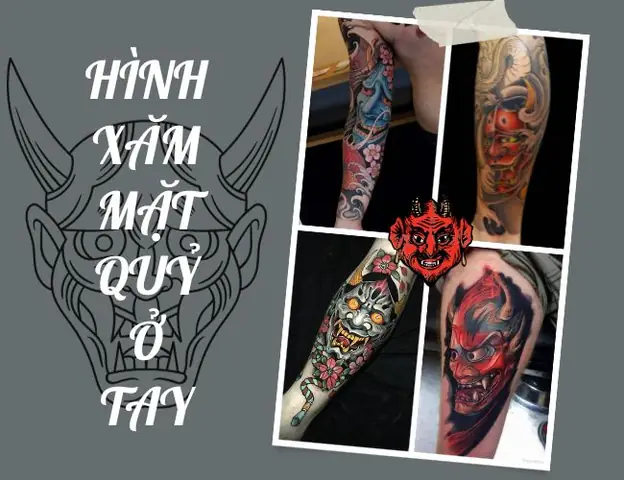 Hình Xăm Mặt Quỷ Ở Tay