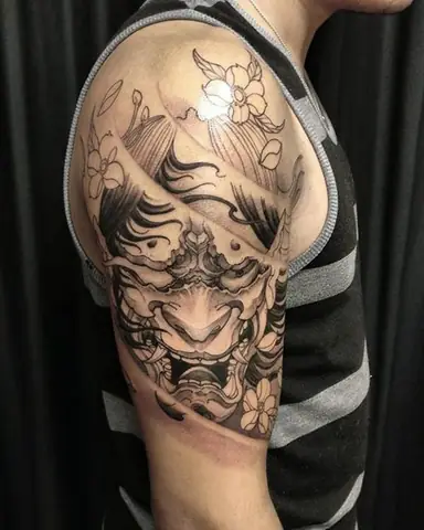 Bộ Sưu Tập Mẫu Hình Xăm Oni Hannya Đẹp Cho Nam Nữ
