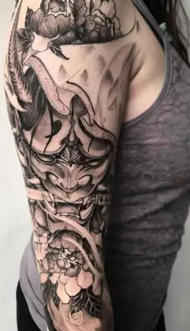 Bộ Sưu Tập Mẫu Hình Xăm Oni Hannya Đẹp Cho Nam Nữ
