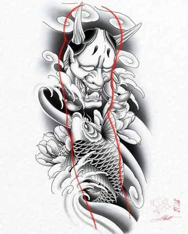 Ý Tưởng Thiết Kế Hình Xăm Cá Chép Mặt Quỷ Độc Đáo Và Sáng Tạo Ý Tưởng Thiết Kế Hình Xăm Cá Chép Mặt Quỷ Độc Đáo Và Sáng Tạo