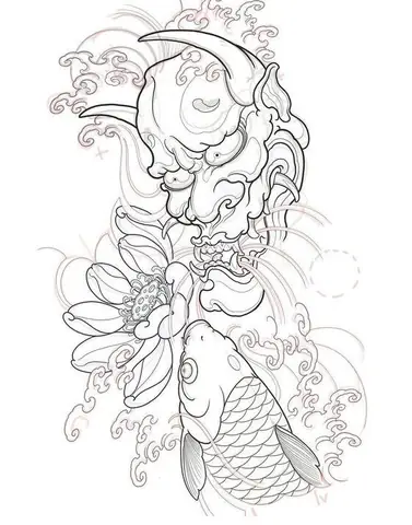 Ý Tưởng Thiết Kế Hình Xăm Cá Chép Mặt Quỷ Độc Đáo Và Sáng Tạo Ý Tưởng Thiết Kế Hình Xăm Cá Chép Mặt Quỷ Độc Đáo Và Sáng Tạo