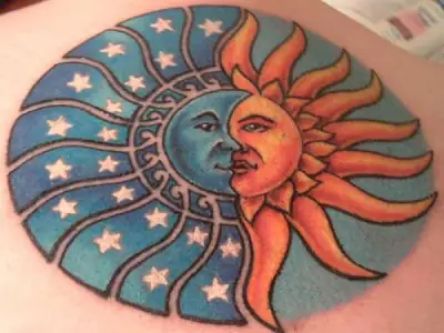 Những Mẫu Tattoo Mặt Trăng Và Mặt Trời Đẹp
