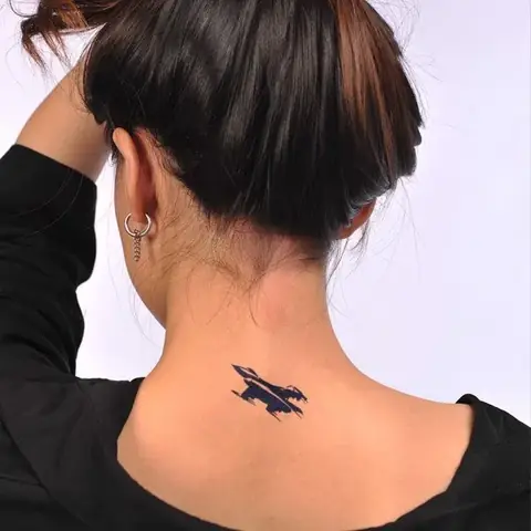 Một Số Mẫu Tattoo Máy Bay Phong Cách Khác