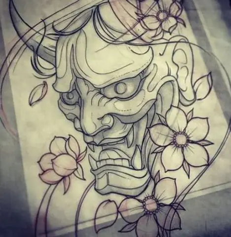 Bộ Sưu Tập Mẫu Hình Xăm Oni Hannya Đẹp Cho Nam Nữ