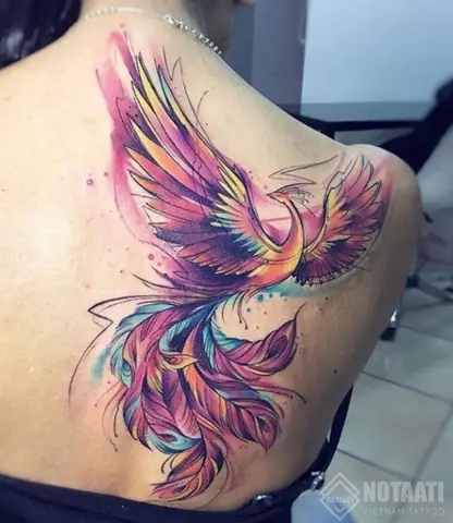 Hình Xăm Phượng Hoàng Ở Lưng
