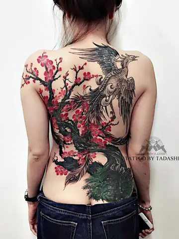Xăm Phượng Hoàng Lửa Ở Lưng