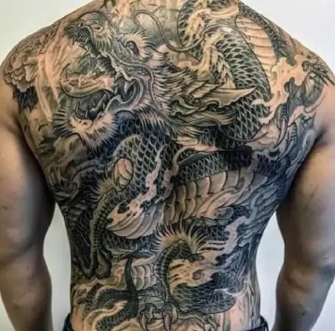 Tổng Hợp Một Số Hình Xăm 9 Con Rồng Kín Lưng