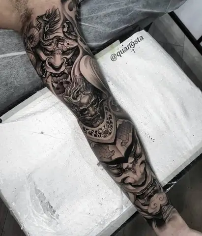 Bộ Sưu Tập Mẫu Hình Xăm Oni Hannya Đẹp Cho Nam Nữ