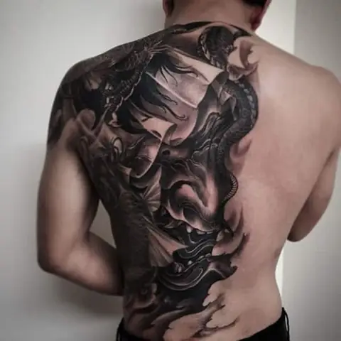 Bộ Sưu Tập Mẫu Hình Xăm Oni Hannya Đẹp Cho Nam Nữ