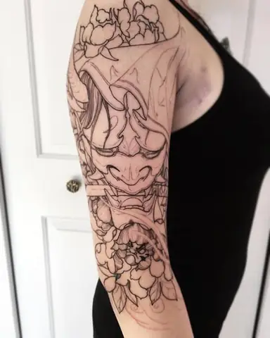Bộ Sưu Tập Mẫu Hình Xăm Oni Hannya Đẹp Cho Nam Nữ