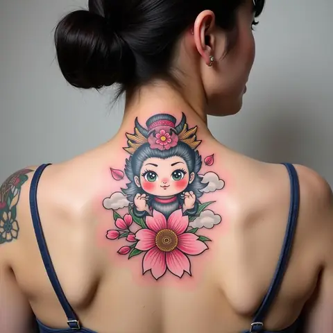 Hình Xăm Raijin Tối Giản Và Hiện Đại