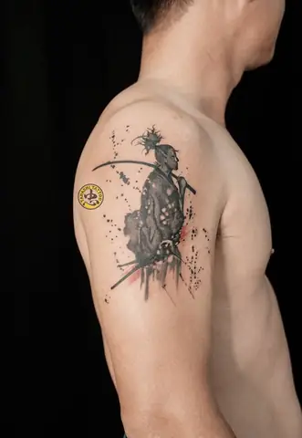 Hình Xăm Nhật Bản Samurai Ở Cánh Tay Hình Xăm Nhật Bản Samurai Ở Cánh Tay