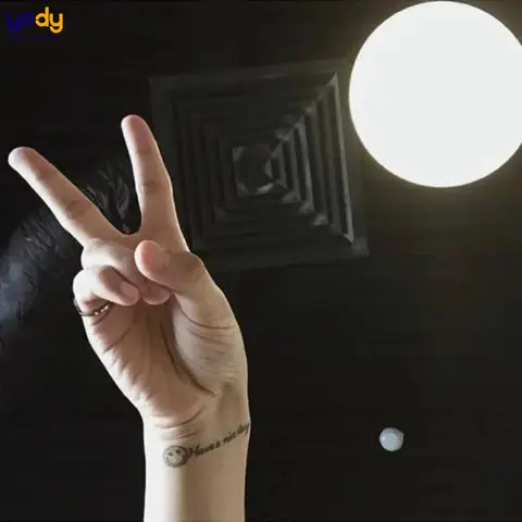 Hình Xăm Dòng Chữ “have A Nice Day” Ở Cổ Tay Phải