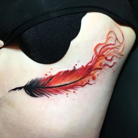 Hình Xăm Lông Phượng