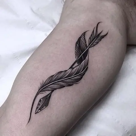 Hình Xăm Lông Vũ Cho Nữ