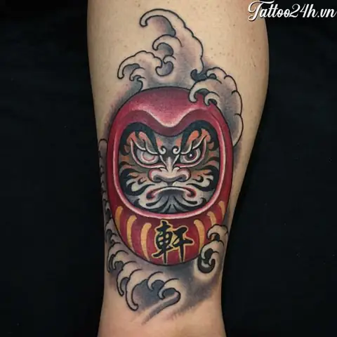 22. Hình Xăm Vòng Tròn Daruma 22. Hình Xăm Vòng Tròn Daruma