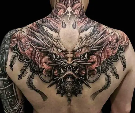 Hình Xăm Kỳ Lân Full Lưng