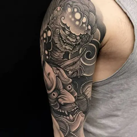Hình Xăm Kỳ Lân Bắp Tay