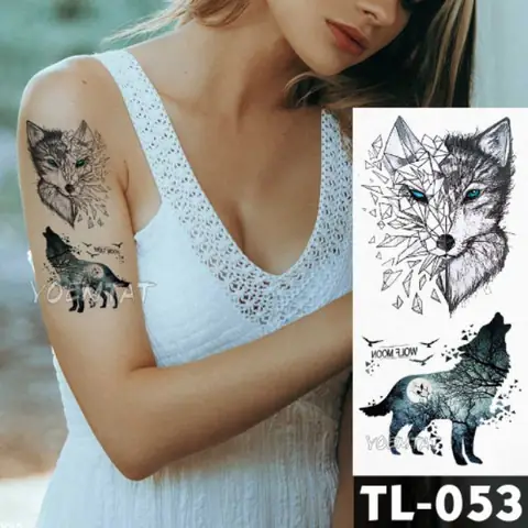 Hình Ảnh Cho Hình Xăm Chó Sói Mini: