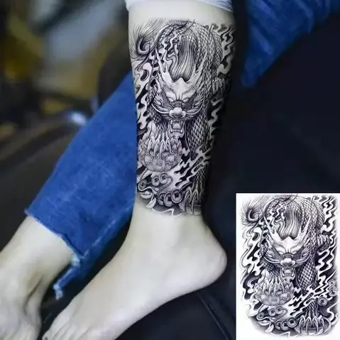 Hình Ảnh Cho Hình Xăm Full Chân Kỳ Lân:
