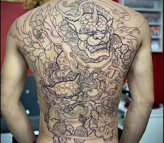 Hình Ảnh Cho Hình Xăm Full Chân Kỳ Lân: