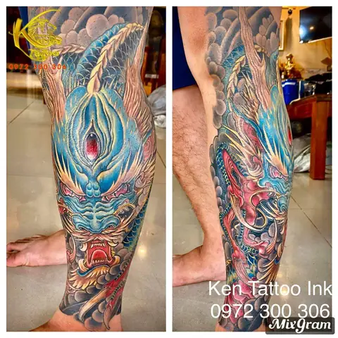 Hình Ảnh Cho Hình Xăm Full Chân Kỳ Lân: