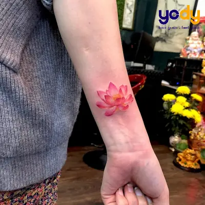 Hình Xăm Hoa Sen Hồng