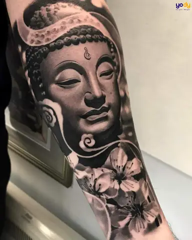 Hình Xăm Phật Và Hoa Sen