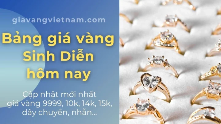 Bảng giá vàng SJC cập nhật mới nhất