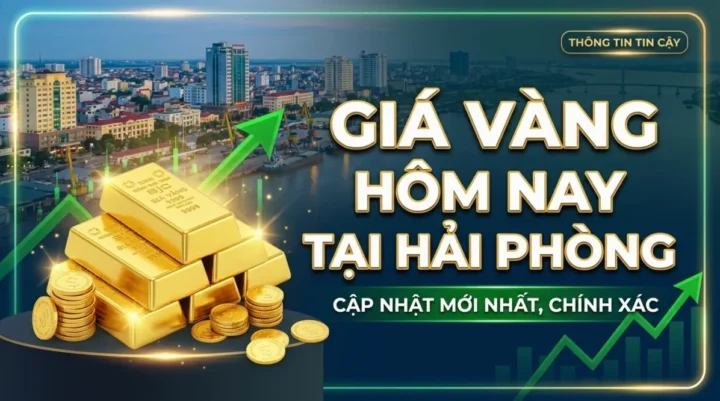 Biểu đồ giá vàng SJC tại Hải Phòng năm 2026