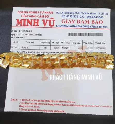 Lưu ý khi mua bán vàng tại tiệm vàng Cần Thơ