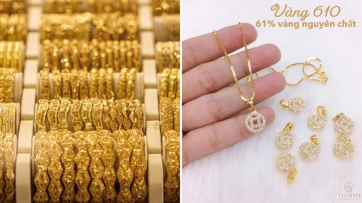 Phụ nữ đeo trang sức vàng 610
