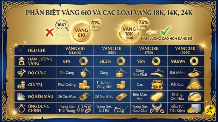 Trang sức vàng 610