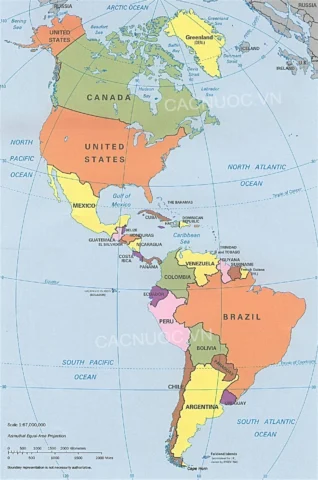 Bản đồ Châu Mỹ Latinh