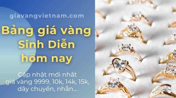 Bảng giá vàng Sông Diễn cập nhật
