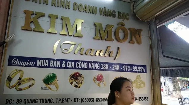 Biểu đồ giá vàng Kim Môn