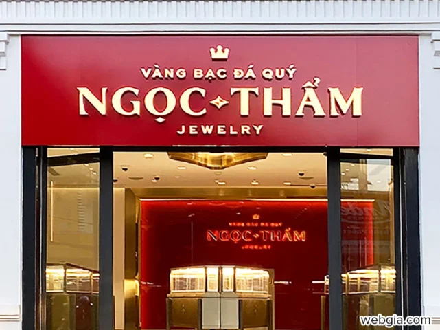 Biểu đồ giá vàng Ngọc Thẫm