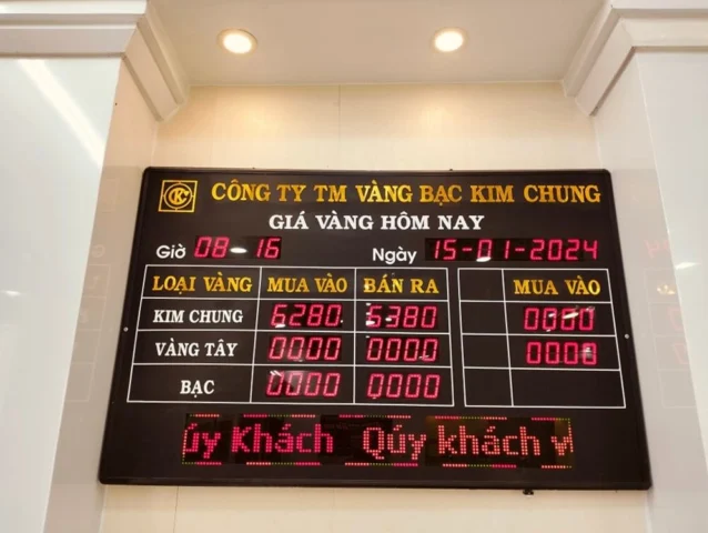 Giá Vàng Kim Chung Thanh Hóa 2026: Cập Nhật & Dự Báo Biểu đồ giá vàng theo thời gian