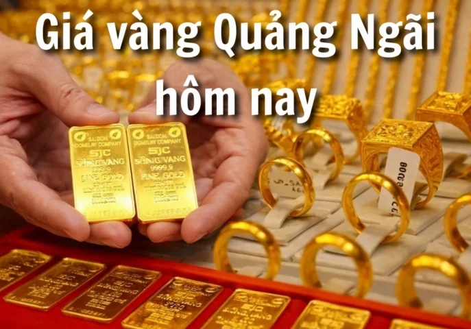 Biểu đồ so sánh giá vàng tại Quảng Ngãi