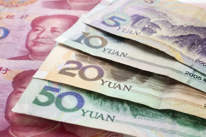 Biểu đồ tăng trưởng thương mại sử dụng Nhân Dân Tệ