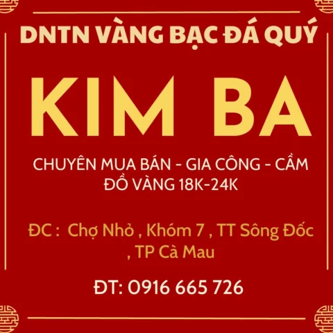 Cửa hàng vàng PNJ tại Cà Mau