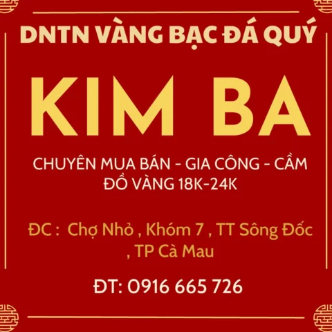 Cửa hàng vàng tại Cà Mau