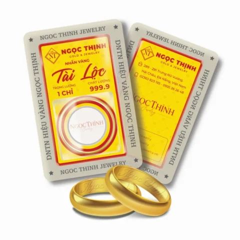 Nhẫn vàng trơn 1 chỉ vàng 24K