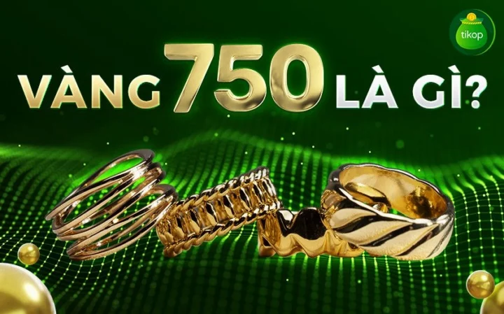 Trang sức vàng 750 với nhiều kiểu dáng