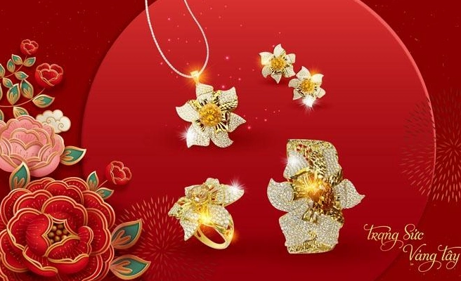 Trang sức vàng Mi Hồng đa dạng mẫu mã